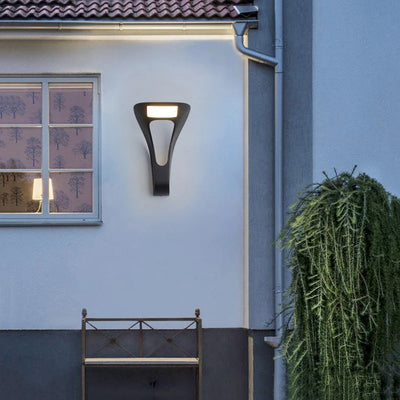 Atri Curved LED Outdoor Wall Light