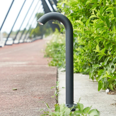 Aqen Curved Neck Bollard Light