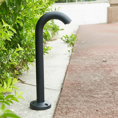 Aqen Curved Neck Bollard Light