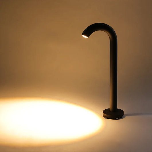 Aqen Curved Neck Bollard Light