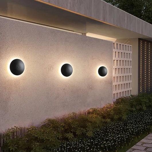 Bria Exterior Round Wall Light