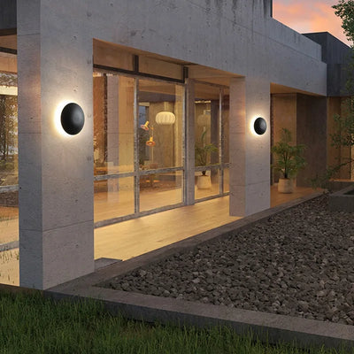 Bria Exterior Round Wall Light