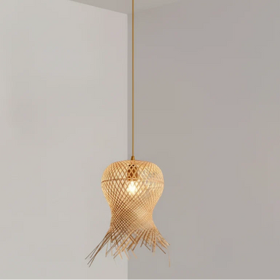 Bisa Fish Trap Weave Pendant Light