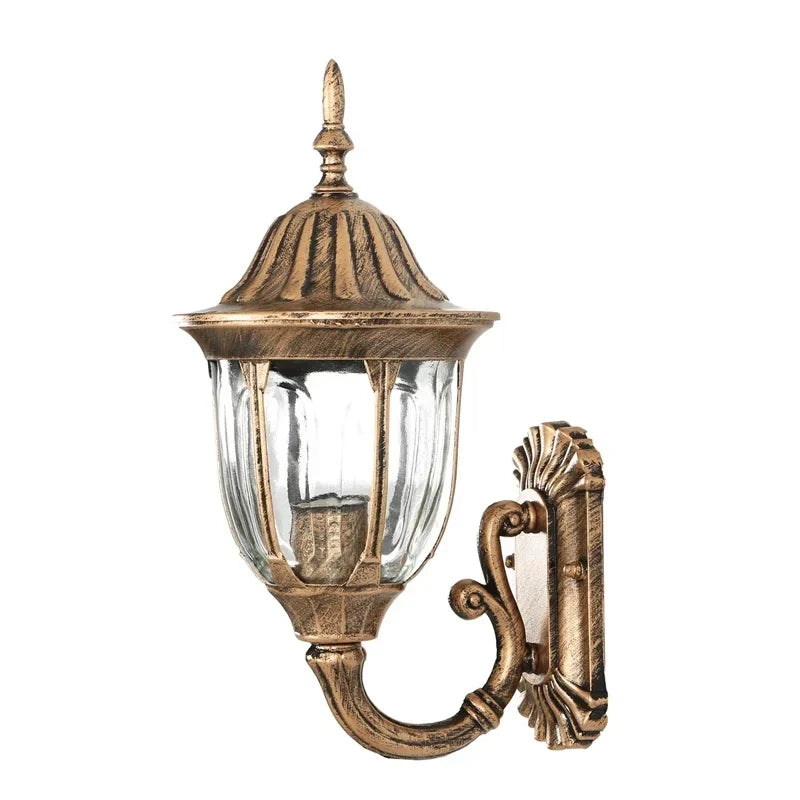 Aive Scrolled Arm Lantern Outdoor Wall Light