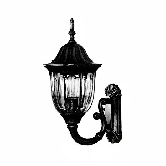 Aive Scrolled Arm Lantern Outdoor Wall Light