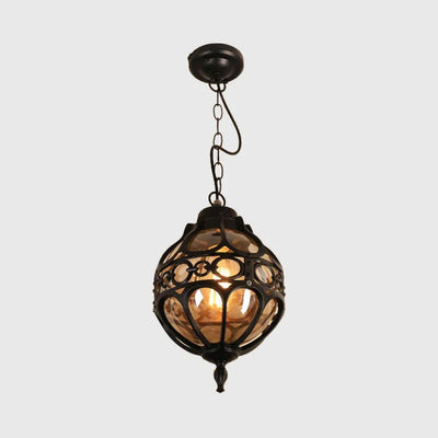 Bazi Globe Cage Outdoor Pendant Light