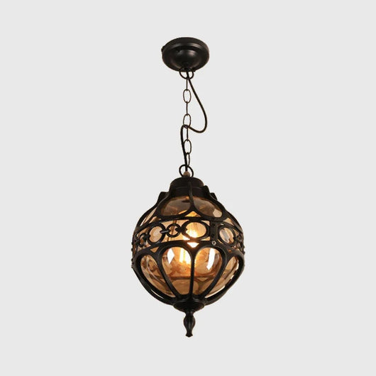 Bazi Globe Cage Outdoor Pendant Light