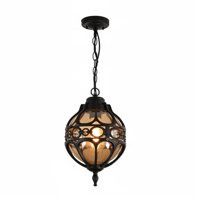 Bazi Globe Cage Outdoor Pendant Light