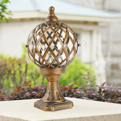 Arek Lattice Cage Pillar Light