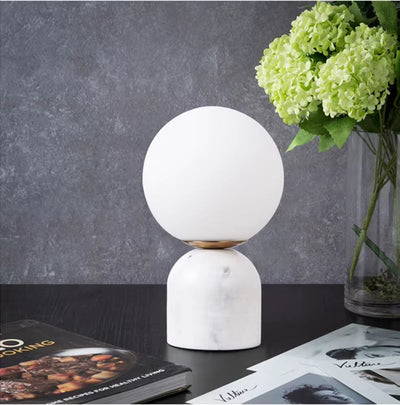 Alor Marble Dome Bedside Lamp