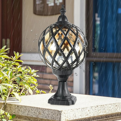 Arek Lattice Cage Pillar Light
