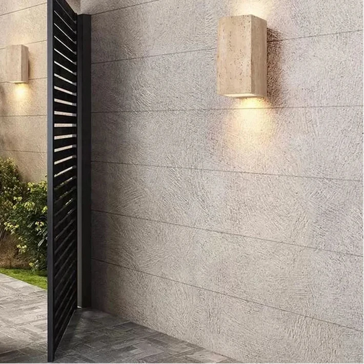 Biti Travertine Outdoor Wall Light