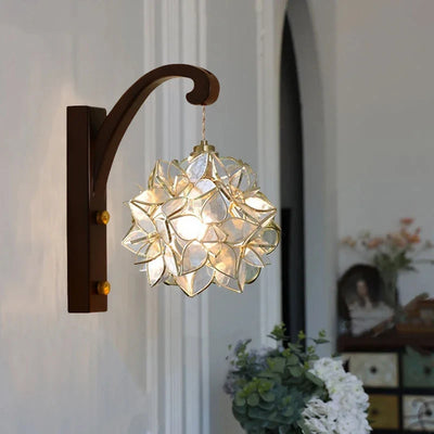 Bevir Petal Tiffany Wall Light