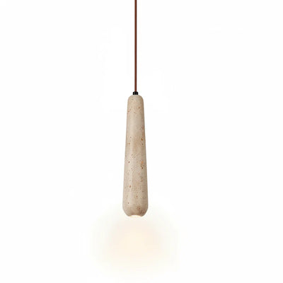 Cove Long Travertine Pendant Light