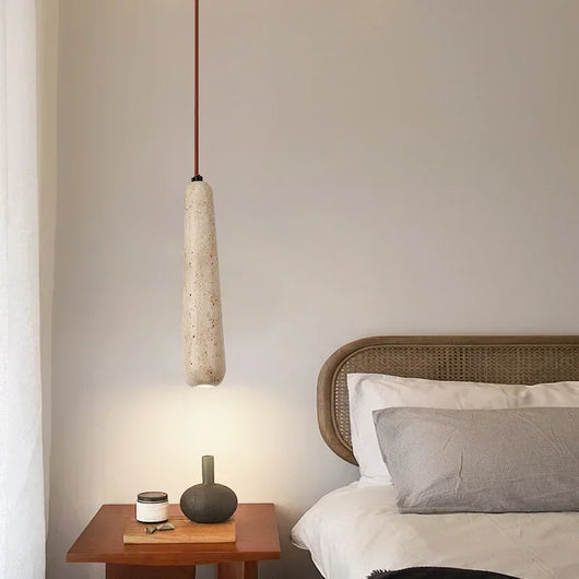 Cove Long Travertine Pendant Light
