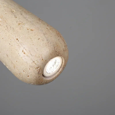 Cove Long Travertine Pendant Light