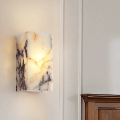 Alri Marble Cuboid Wall Light