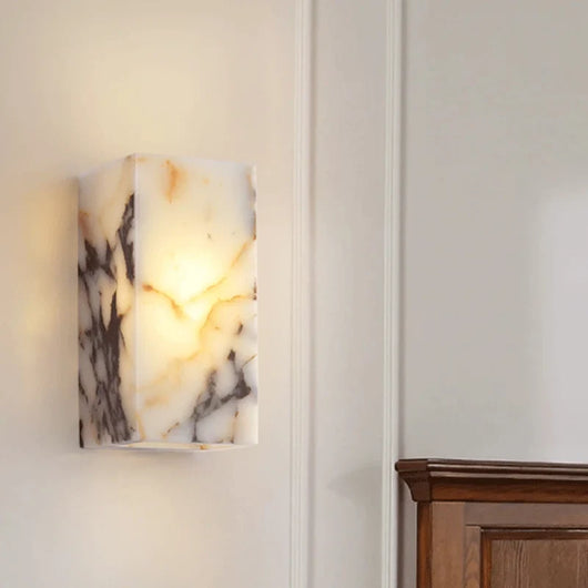 Alri Marble Cuboid Wall Light