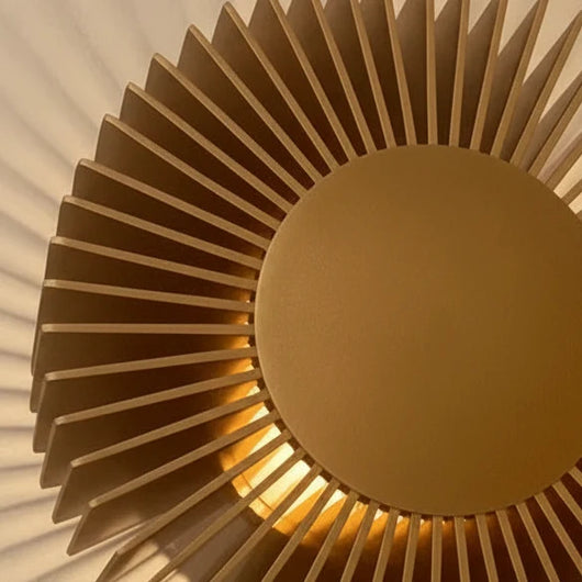 Aron Circular Sunburst Wall Light