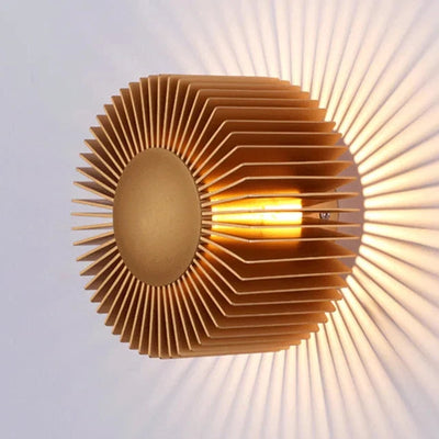 Aron Circular Sunburst Wall Light