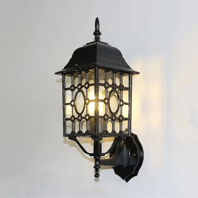 Anev Lantern Cage Outdoor Wall Light