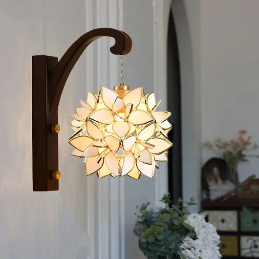 Bevir Petal Tiffany Wall Light