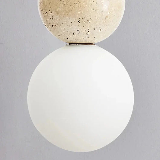 Brin Travertine Cream Pendant Light
