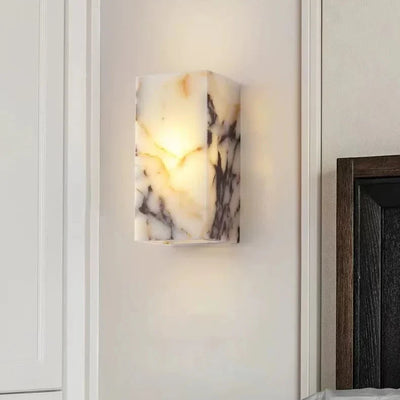 Avely Block Marble Wall Light