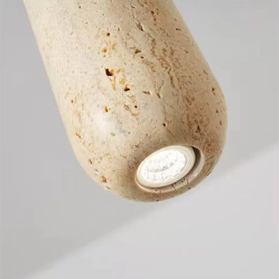 Cove Long Travertine Pendant Light