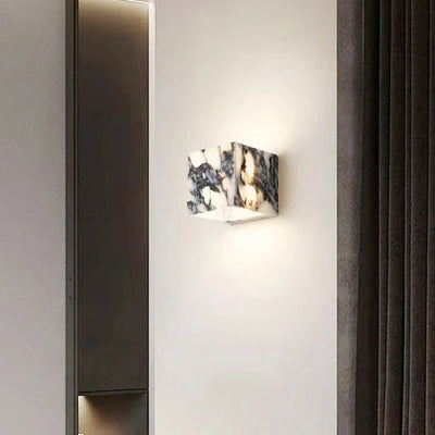 Avely Block Marble Wall Light