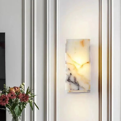Avely Block Marble Wall Light