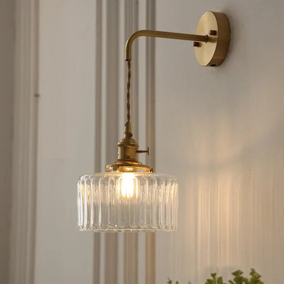 Briva Vintage Fluted Wall Light