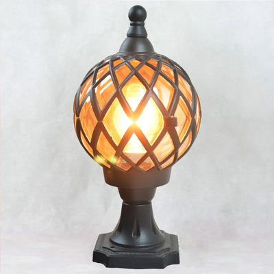 Arek Lattice Cage Pillar Light