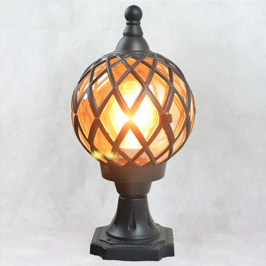 Arek Lattice Cage Pillar Light