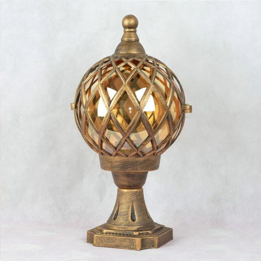 Arek Lattice Cage Pillar Light