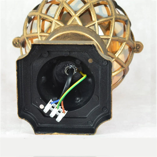 Arek Lattice Cage Pillar Light