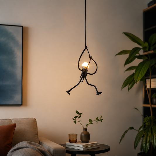 Caza Humanoid Pendant Light in a natural lifestyle setting