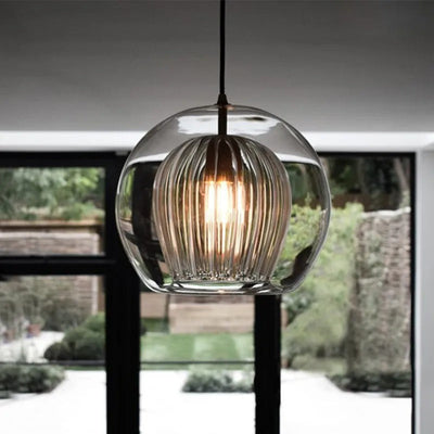 Calen Glass Globe Pendant Light