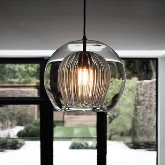 Calen Glass Globe Pendant Light