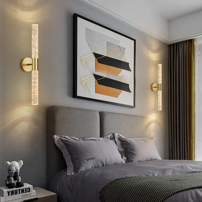 Aero Bubble Crystal Wand Wall Light