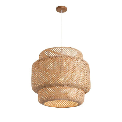 Brilo Woven Bamboo Pendant Light