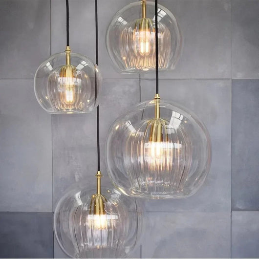 Calen Glass Globe Pendant Light