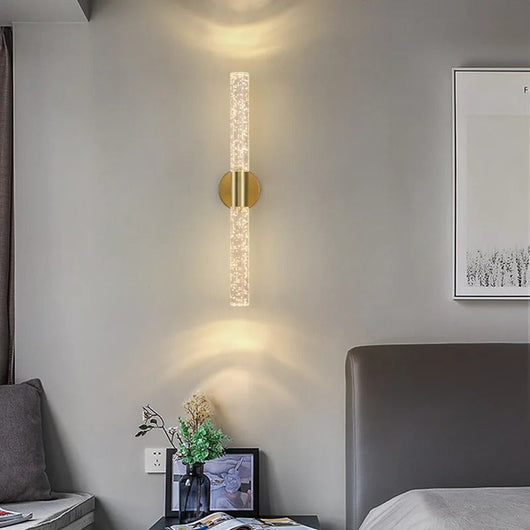 Aero Bubble Crystal Wand Wall Light