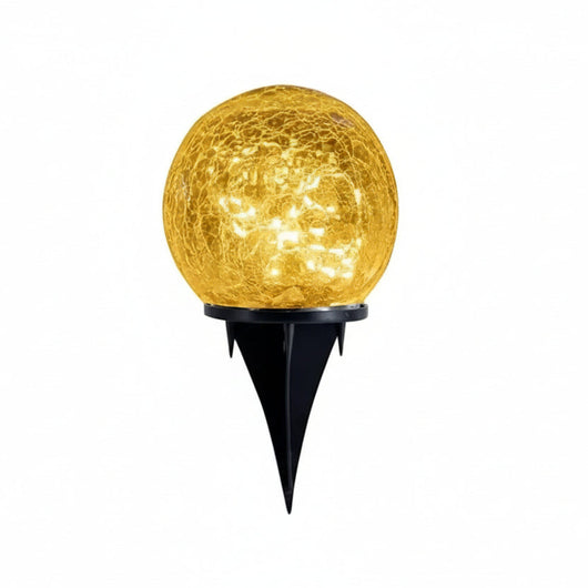 Cuve Crackle Globe Bollard Light