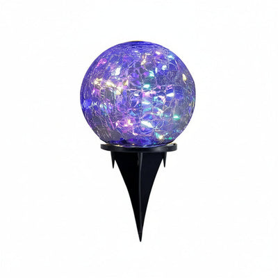 Cuve Crackle Globe Bollard Light